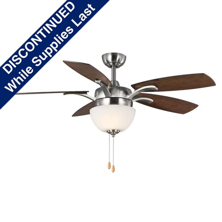 Progress Lighting Olson Collection Five-blade 52" Ceiling Fan with LED Light Kit P2598-09